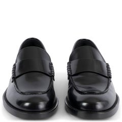 CHANEL black shiny leather 2023 23S Loafers Flats Shoes 39