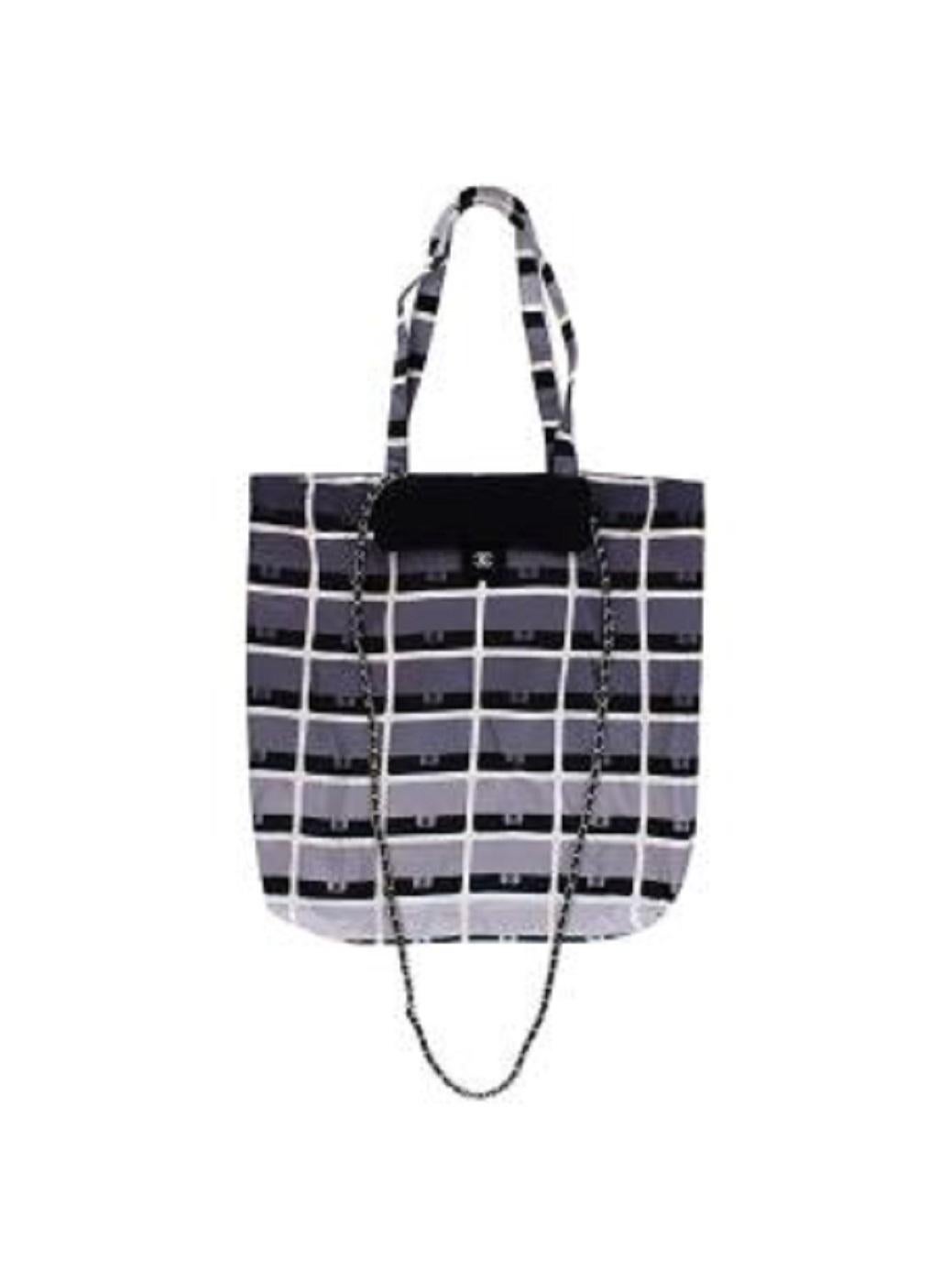 Chanel Black Shopping Tote Convertible Mini Crossbody Bag 1