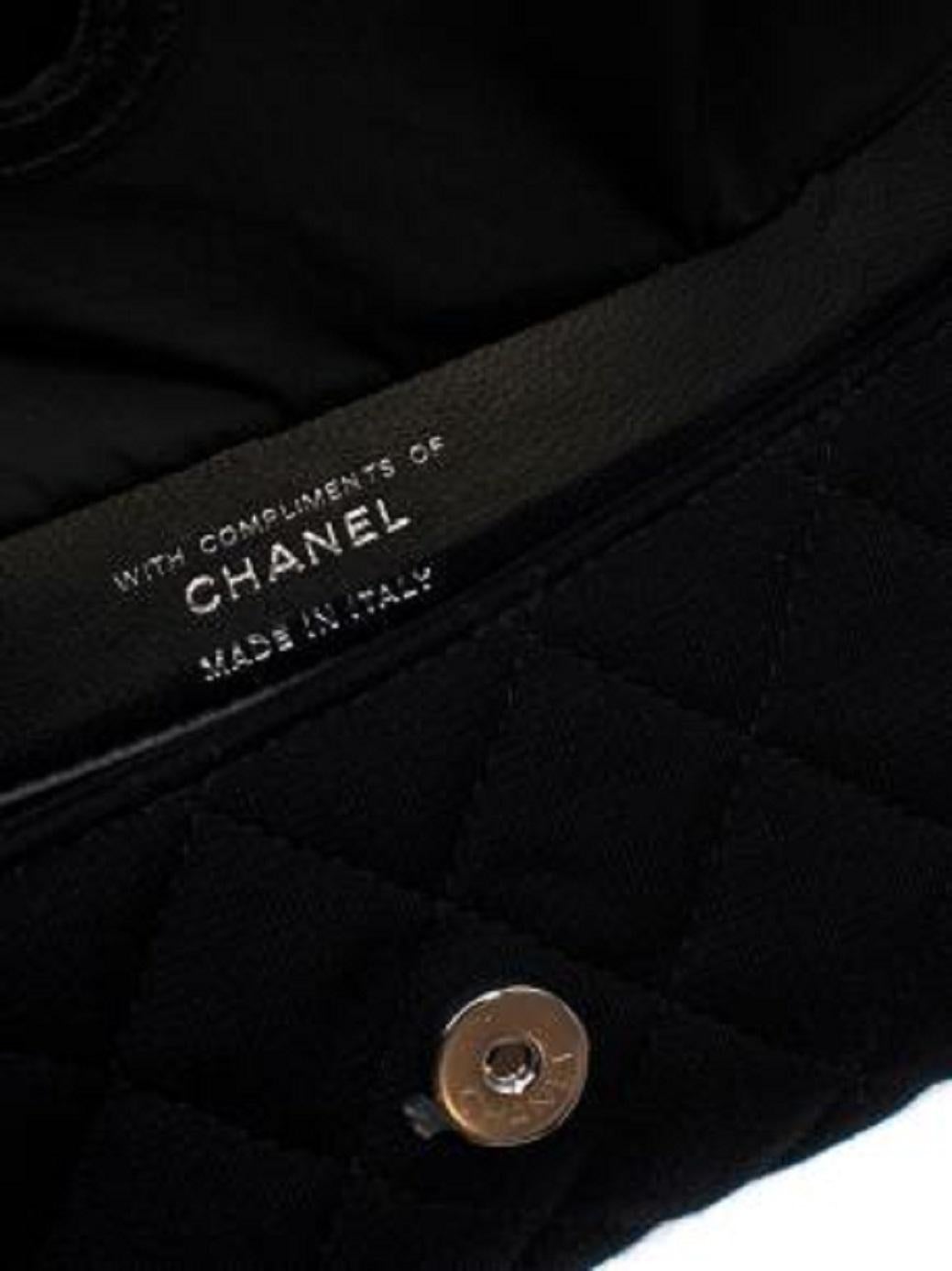 Chanel Black Shopping Tote Convertible Mini Crossbody Bag 2
