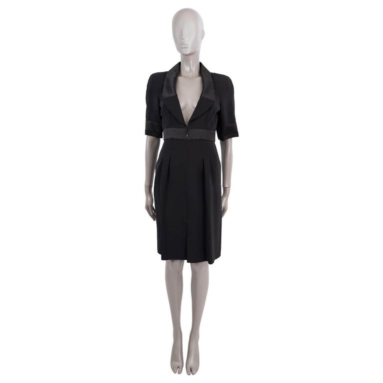 Chanel 2007 Satin Trim Short Sleeve Dress