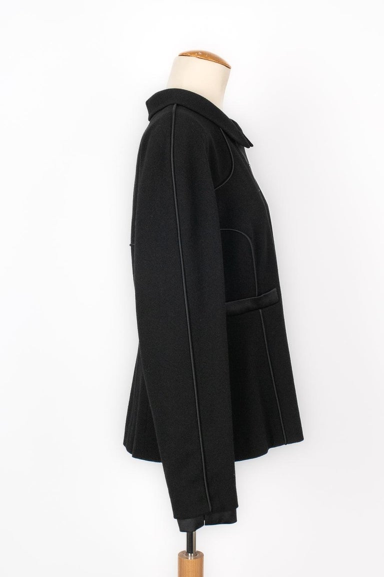 Chanel Black Silk and Wool Pant Suit Fall, 2002 For Sale at 1stDibs