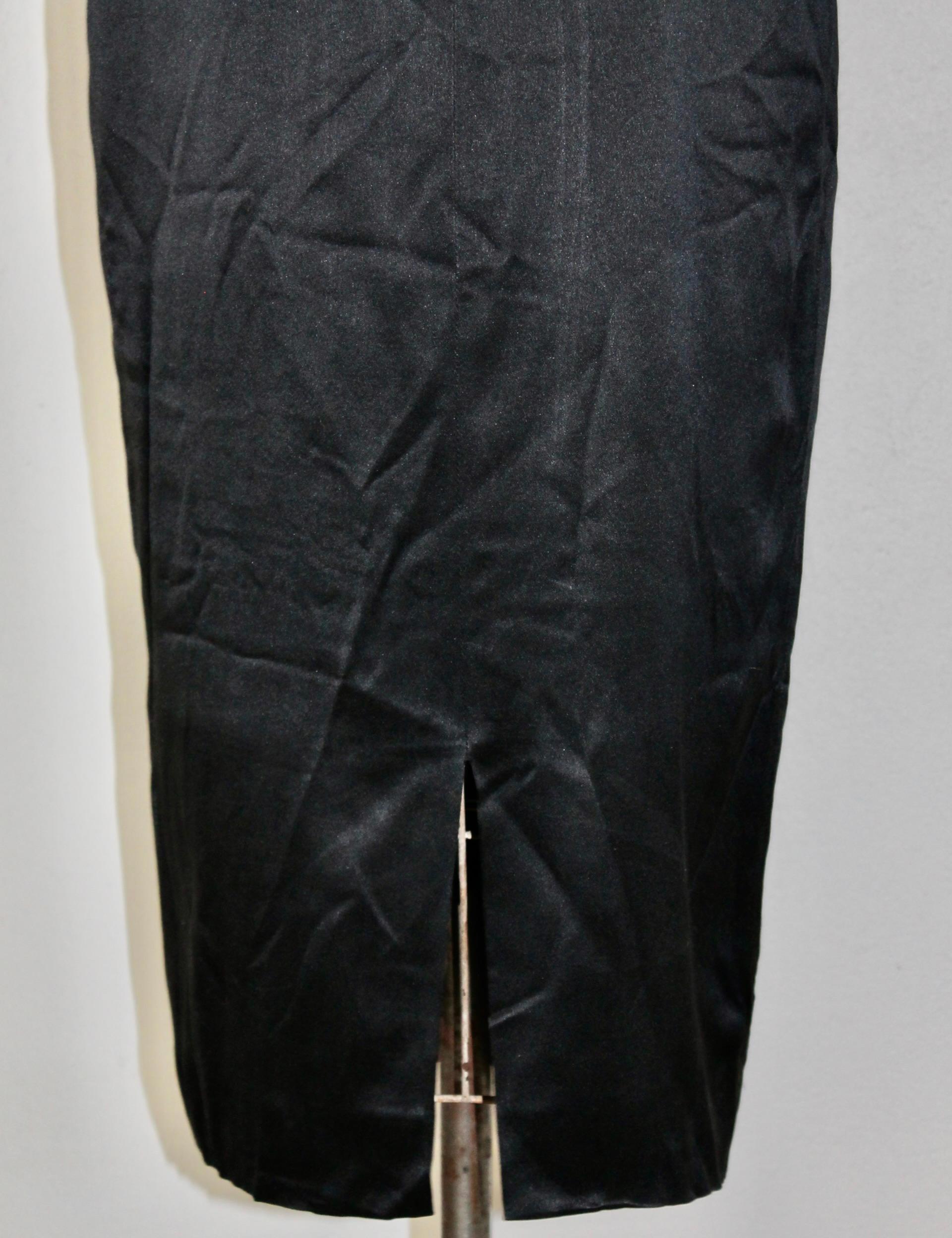 Chanel Black Silk Cocktail Dress For Sale 3