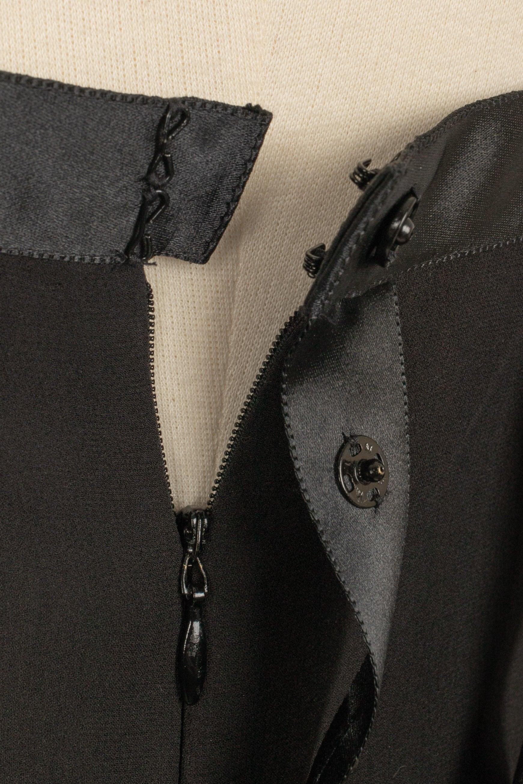 Vestido de seda negra Chanel, 2003 4