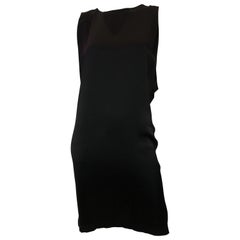 Retro Chanel Black Silk Dress 