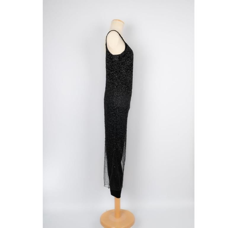 Women's Chanel Black Silk Jumpsuit Set For Sale