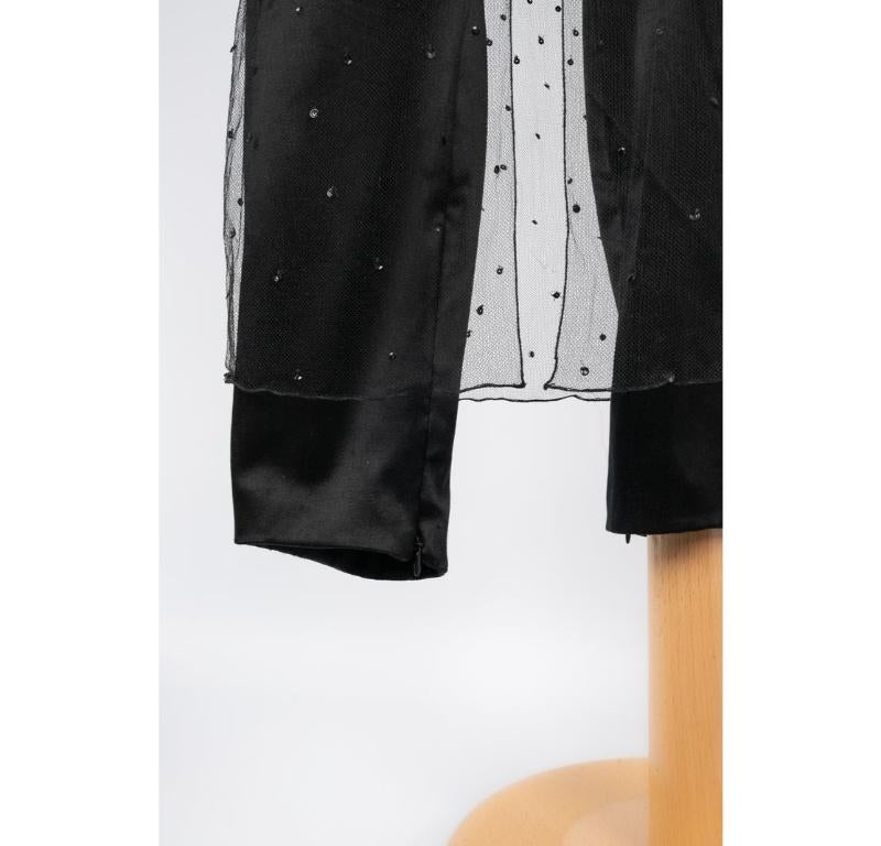Chanel Black Silk Jumpsuit Set For Sale 3