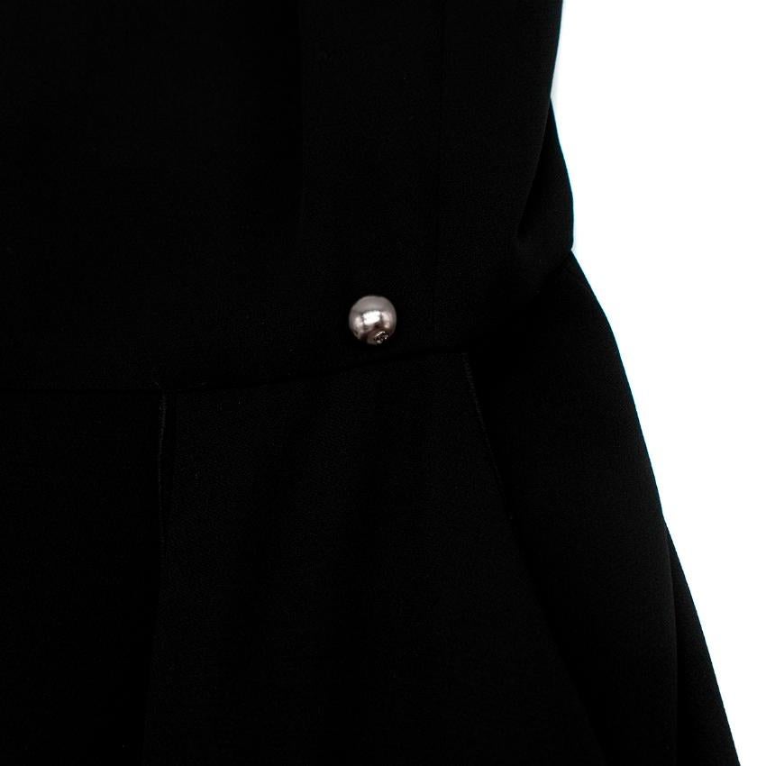 Chanel Black Silk Layered Sleeveless Dress - US 00 For Sale 3