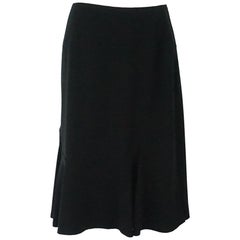 Chanel Black Silk Skirt - 44
