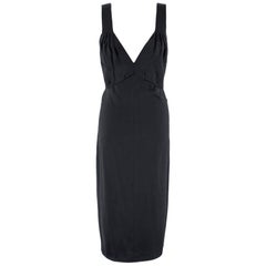 Chanel Black Silk Slip Dress FR 38