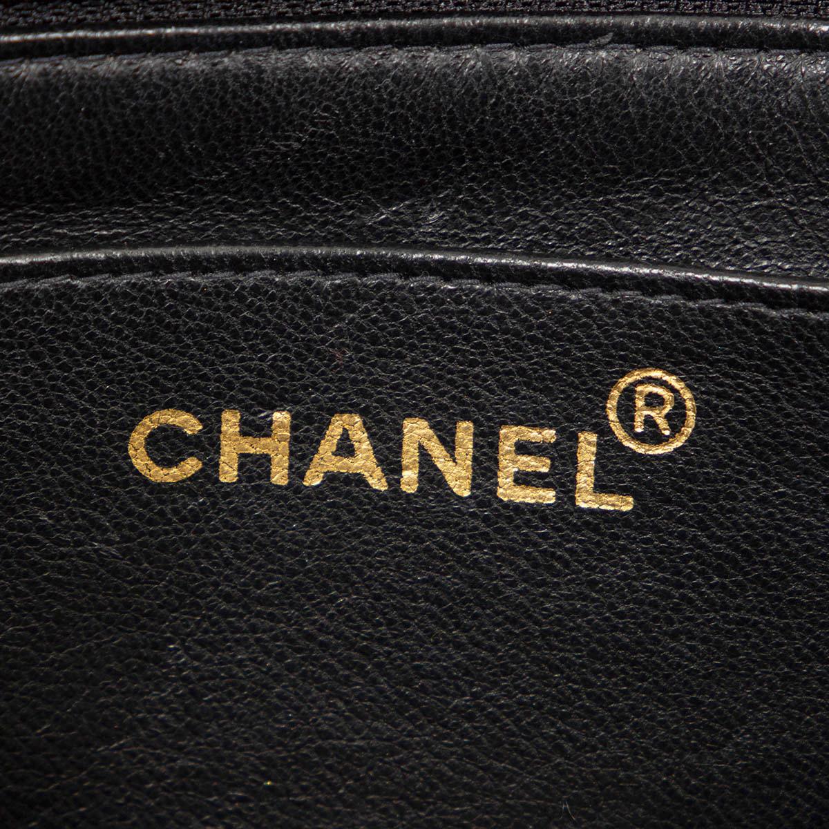 Women's CHANEL black silk STRIPE QUILTED SATIN DIANA Shoulder Bag