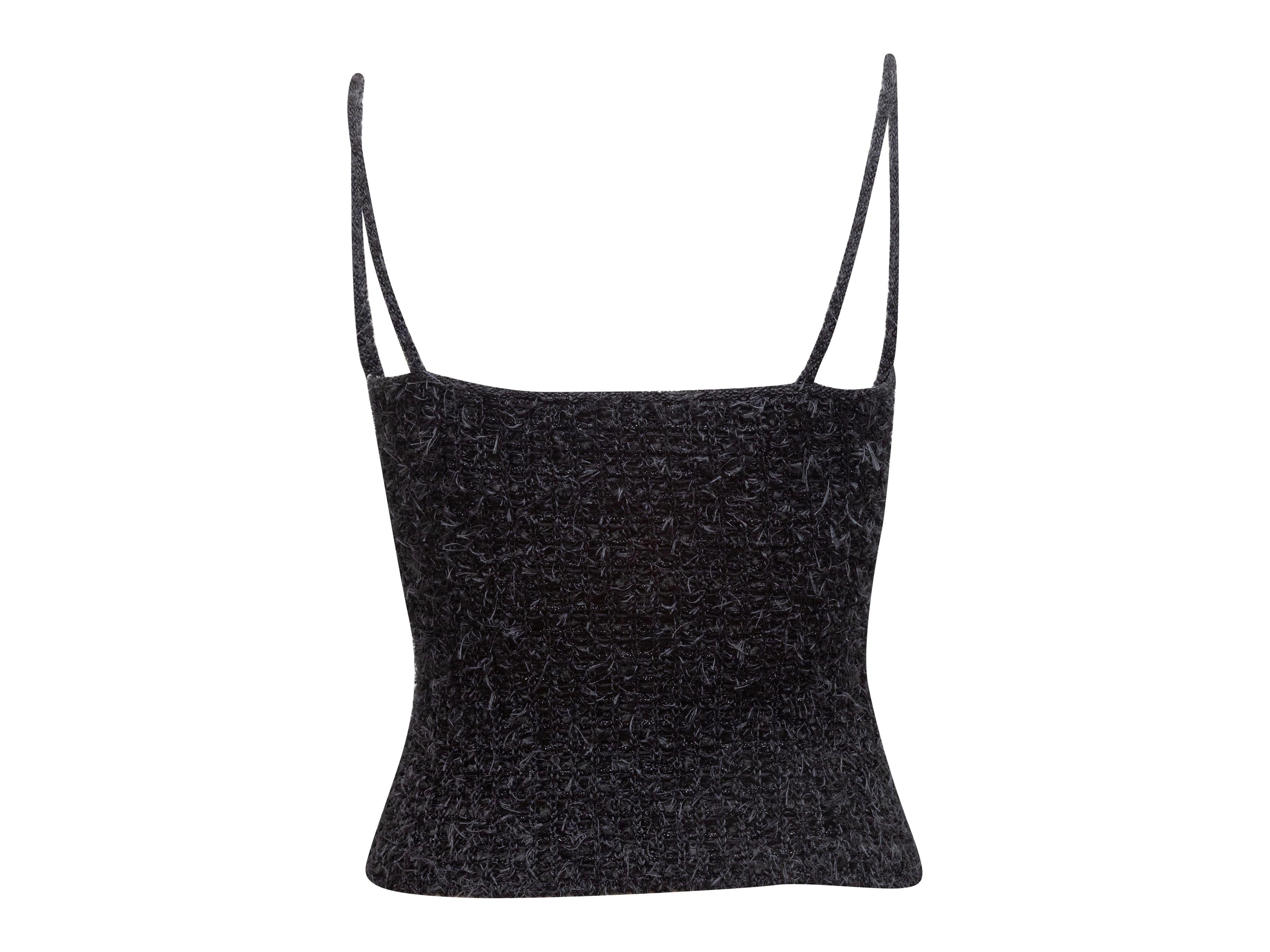 Chanel Black & Silver  1999 Cami Top 2