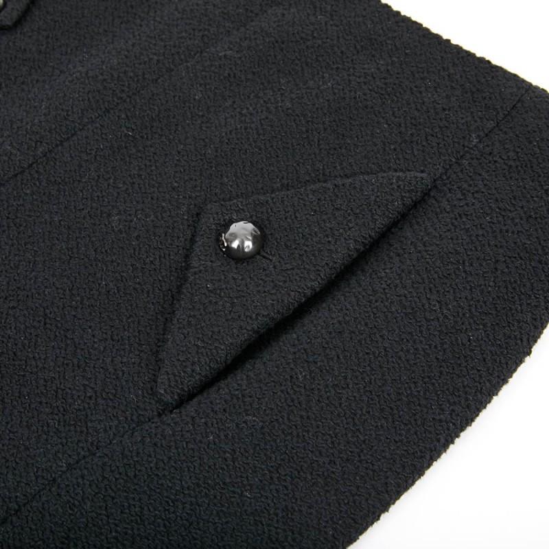CHANEL Black Skirt in Tweed 36FR For Sale 1