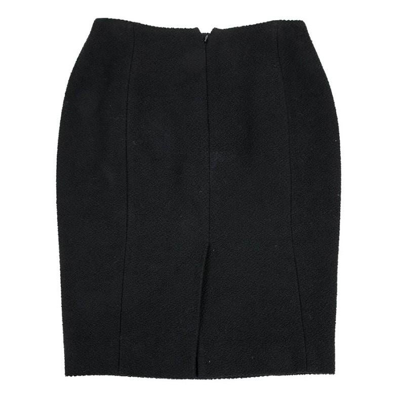 CHANEL Black Skirt in Tweed 36FR For Sale 3