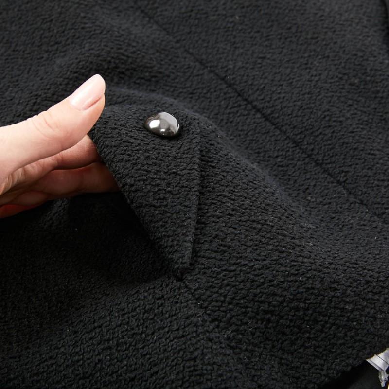 CHANEL Black Skirt in Tweed 36FR For Sale 6