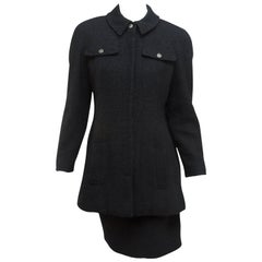 Chanel Black Skirt Suit Set