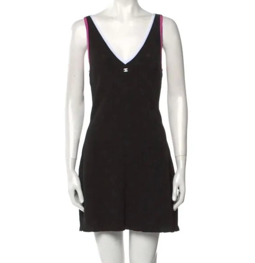 Chanel black sleeveless dress For Sale 1