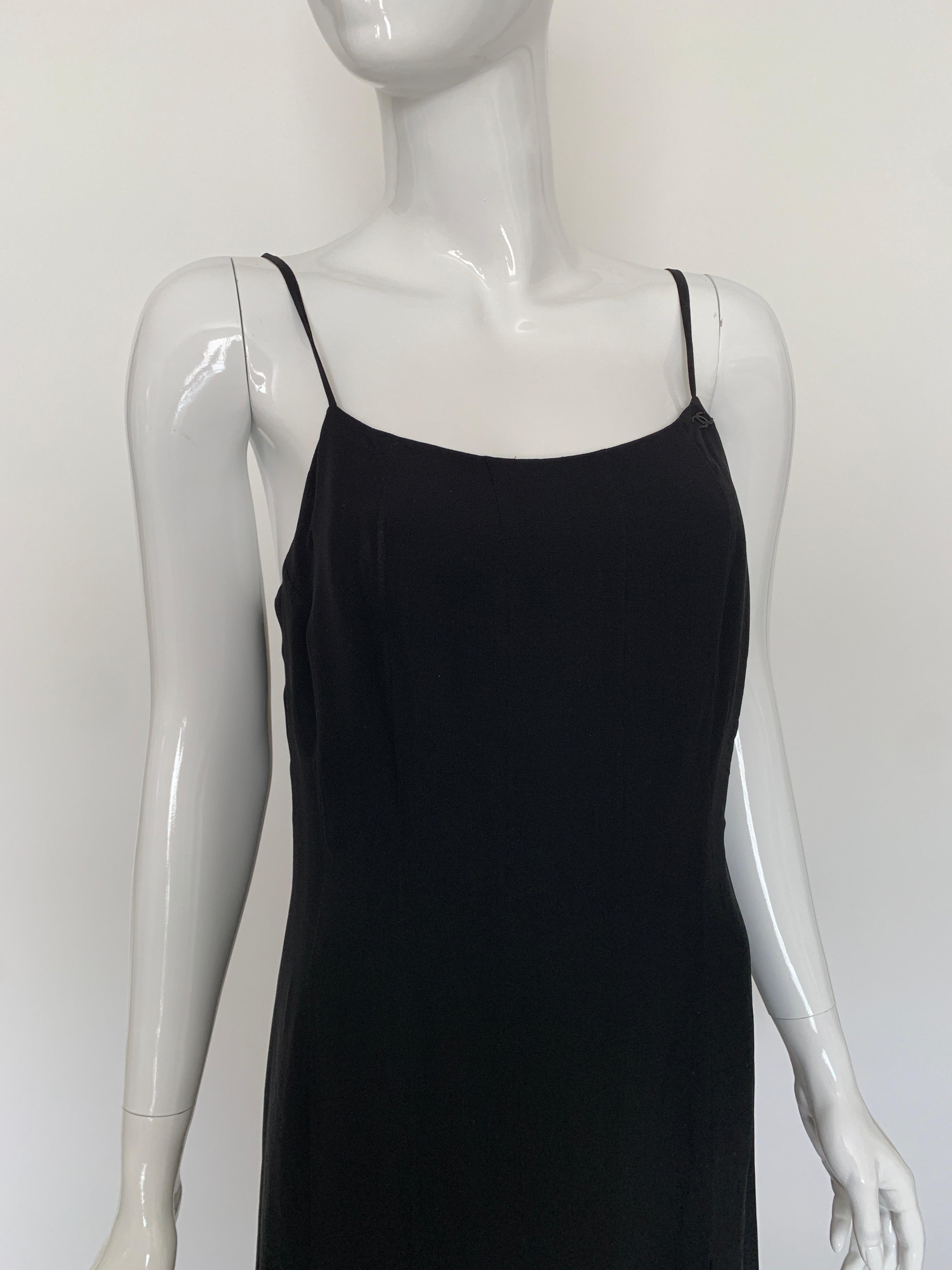 Chanel Black Slip Dress Spring 2004  In Good Condition In Thousand Oaks, CA
