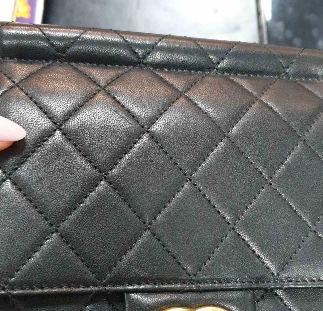 Chanel Black Small Chic Pearls Flap Bag For Sale 4