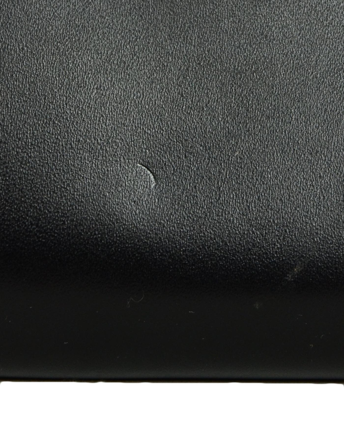 Chanel Black Smooth Leather 2.55 Reissue Lock Belt Bag w/ Chain 1