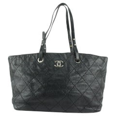 Chanel Black Soft Caviar On the Road Shopper Tote Bag 118c35