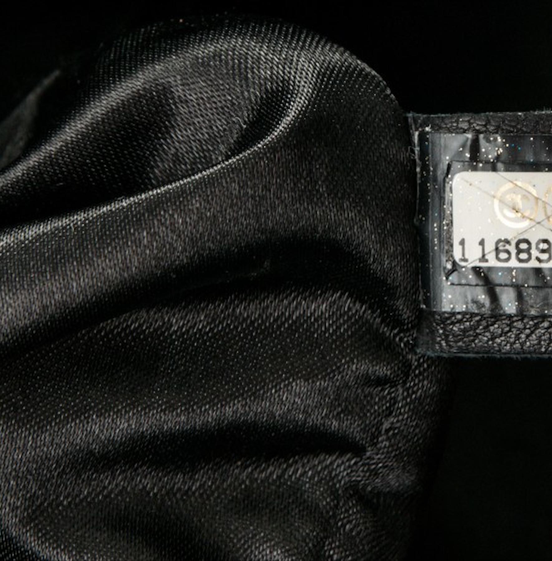Chanel Black Soft Lambskin Leather Hobo Tote For Sale 5