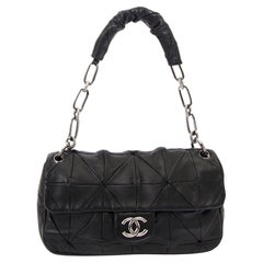 Chanel Black Soft Lambskin Leather Jumbo Maxi Classic Flap Shoulder Bag