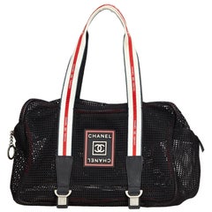 Chanel Black Sport Line Mesh Shoulder Bag