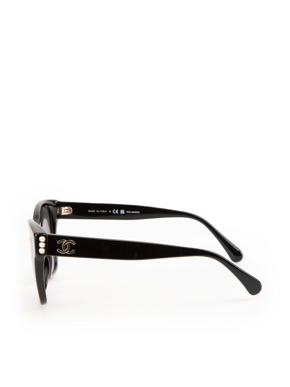 Chanel Black Square Wayfarer Sunglasses For Sale 1