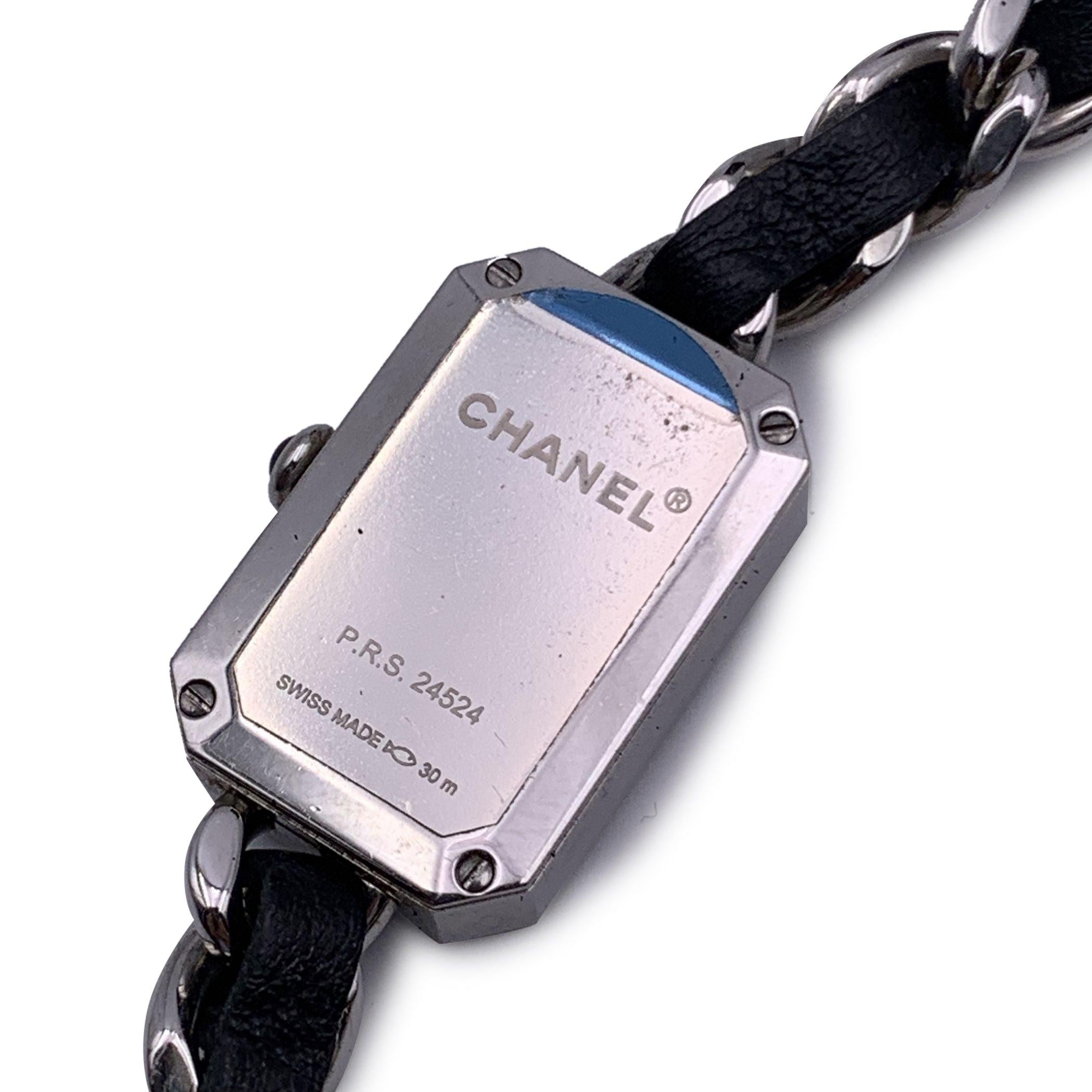 Women's Chanel Black Stainless Steel Triple Tour Premiere XS Watch