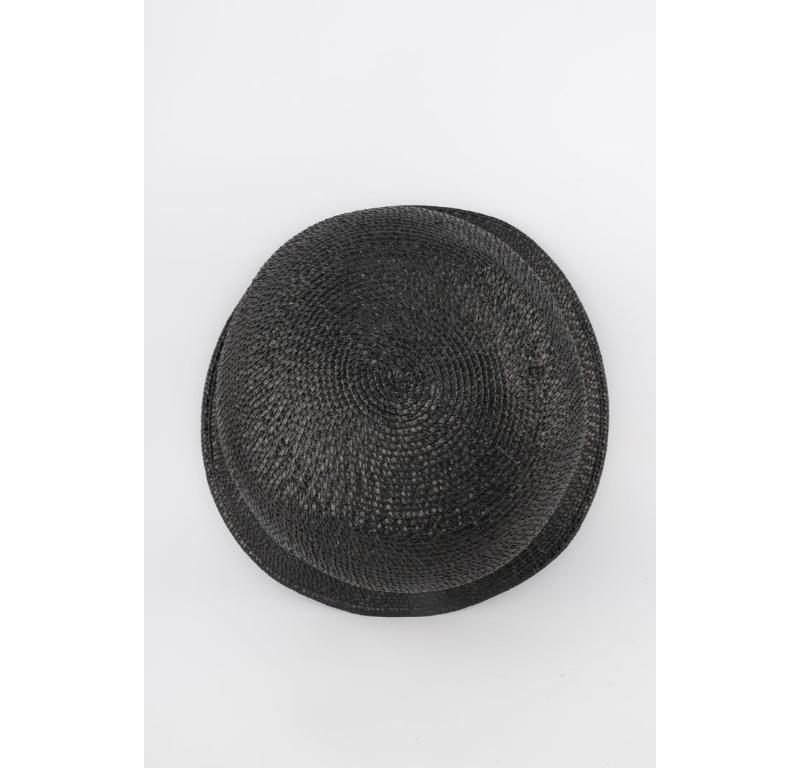Chanel Black Straw Hat 1