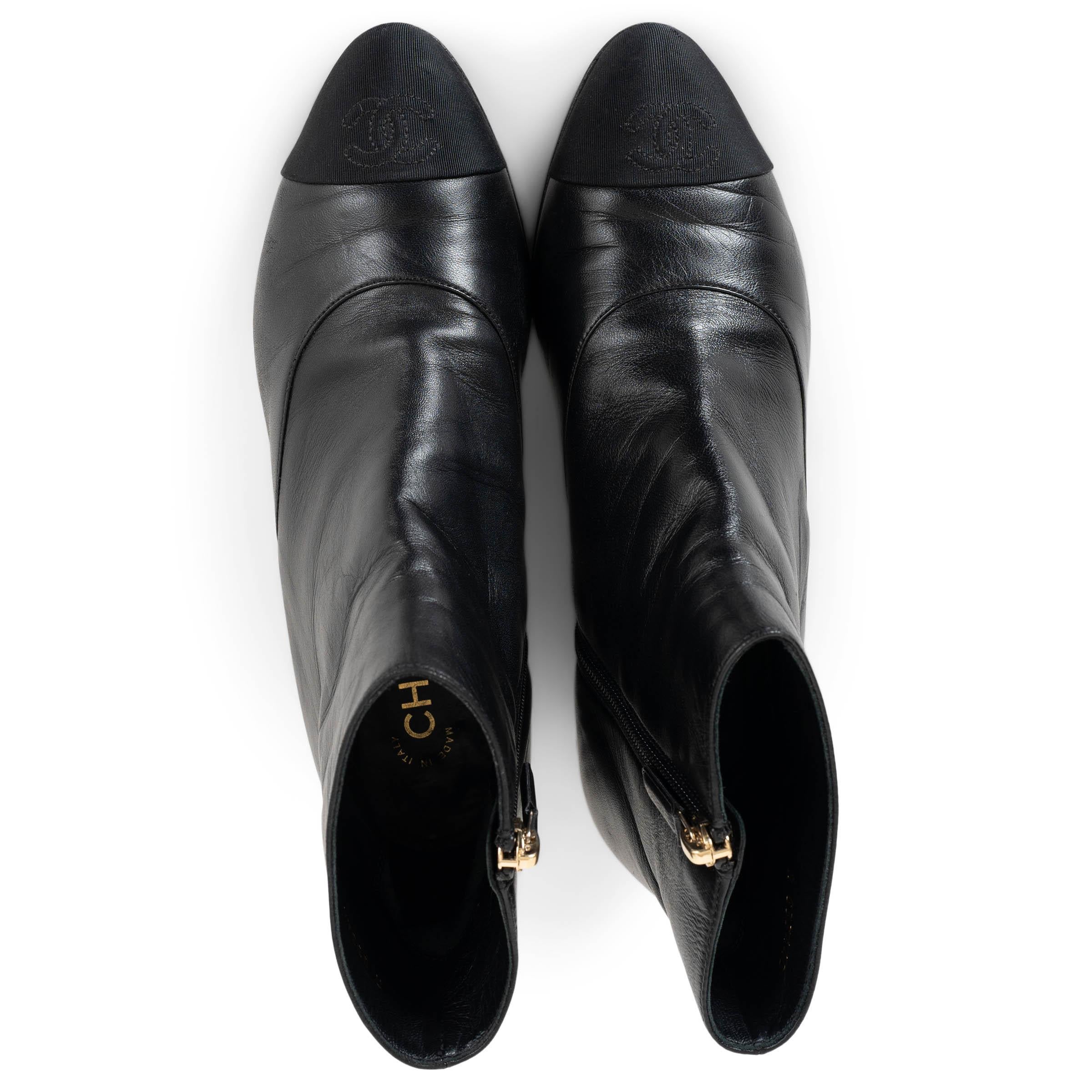 CHANEL black suede 18C GREECE PEARL TRIM Ankle Boots Shoes 38 1