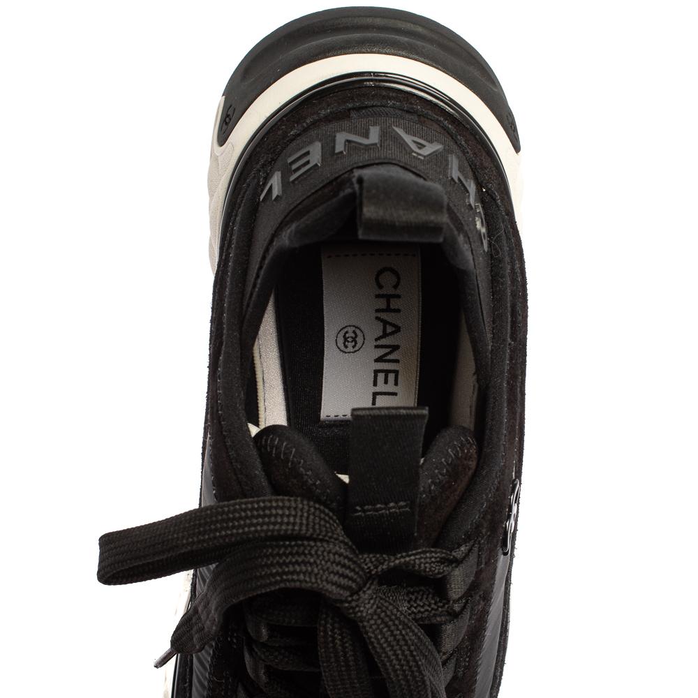 chanel trail sneakers 2021 in black suede