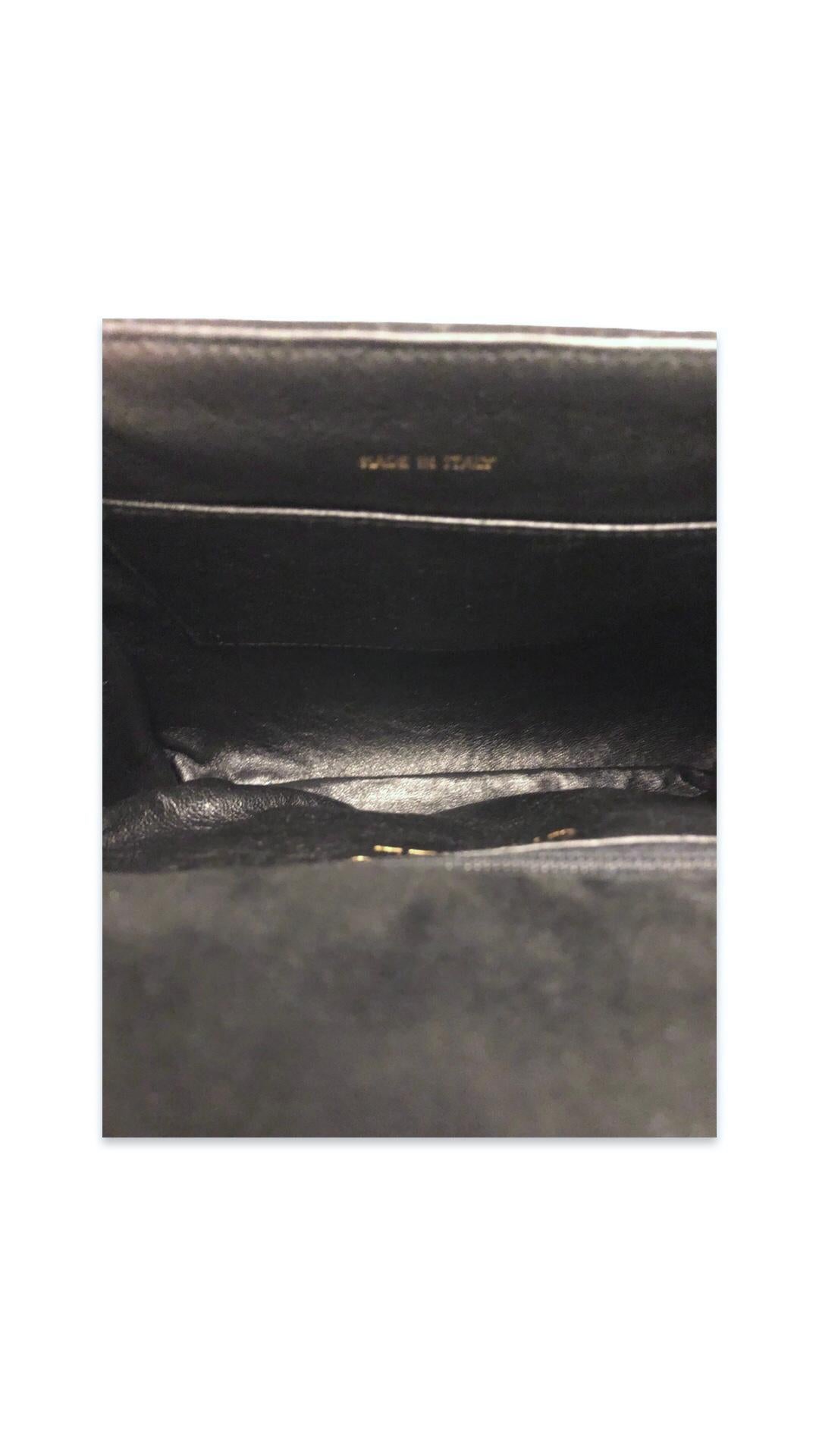 Chanel Black Suede CC Turn-Lock Flap Handbag  For Sale 3