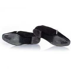 Chanel, Black suede comet star loafer