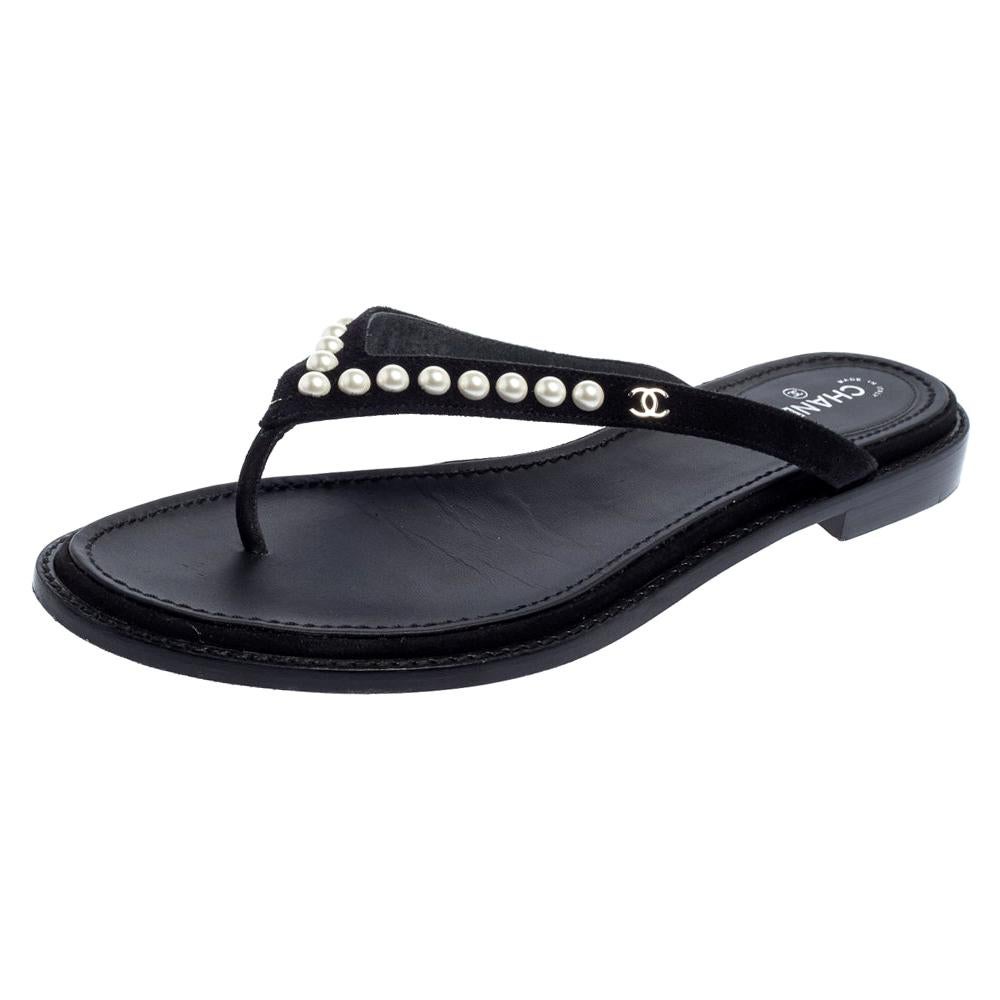 CHANEL White Sandals for Women for sale
