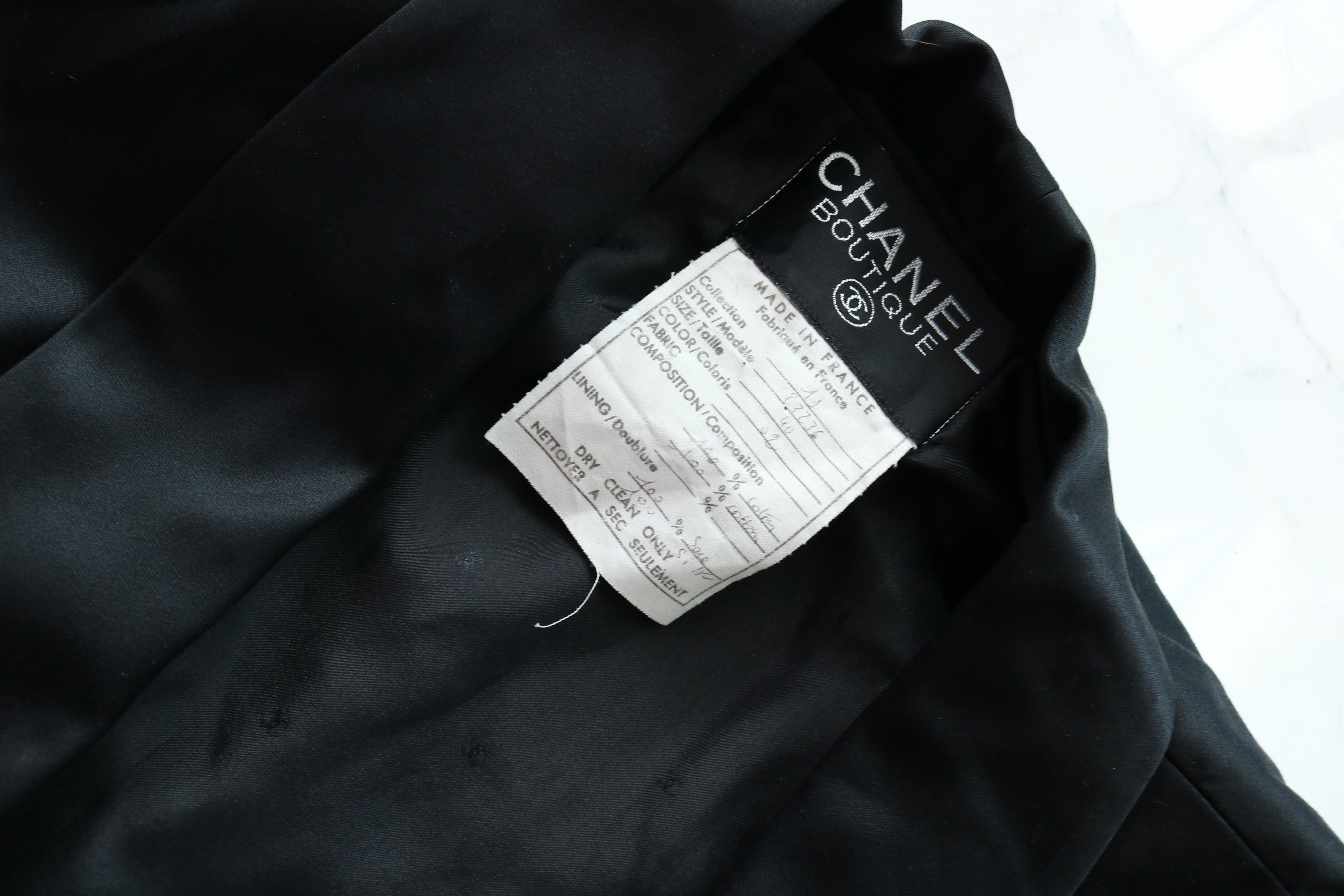 Women's Chanel Black Suit Dress  For Sale
