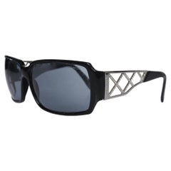Chanel, black sunglasses with crystals