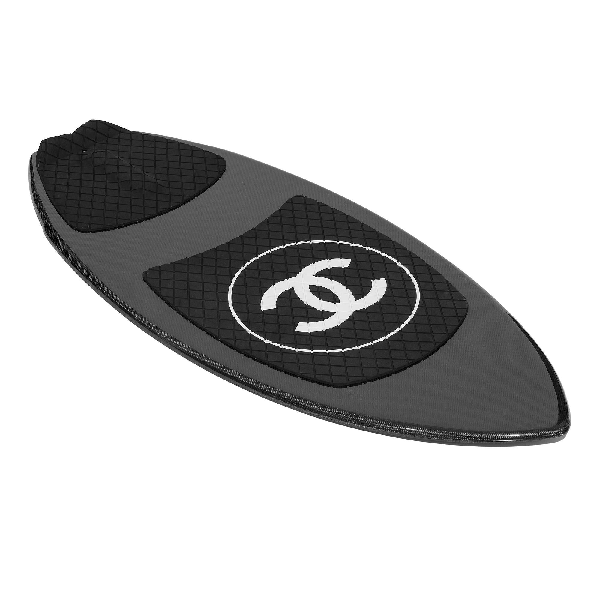 Women's or Men's Chanel Black Surfboard 