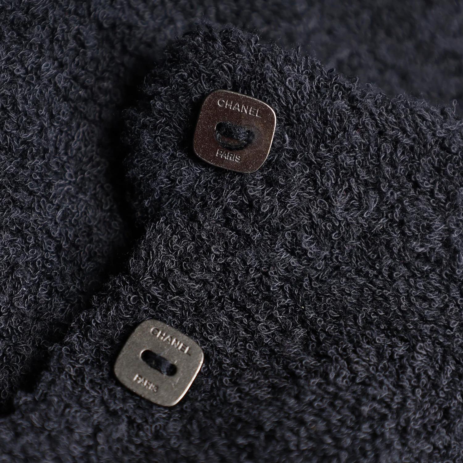 Chanel Black Sweater Cardigan Size 38 4