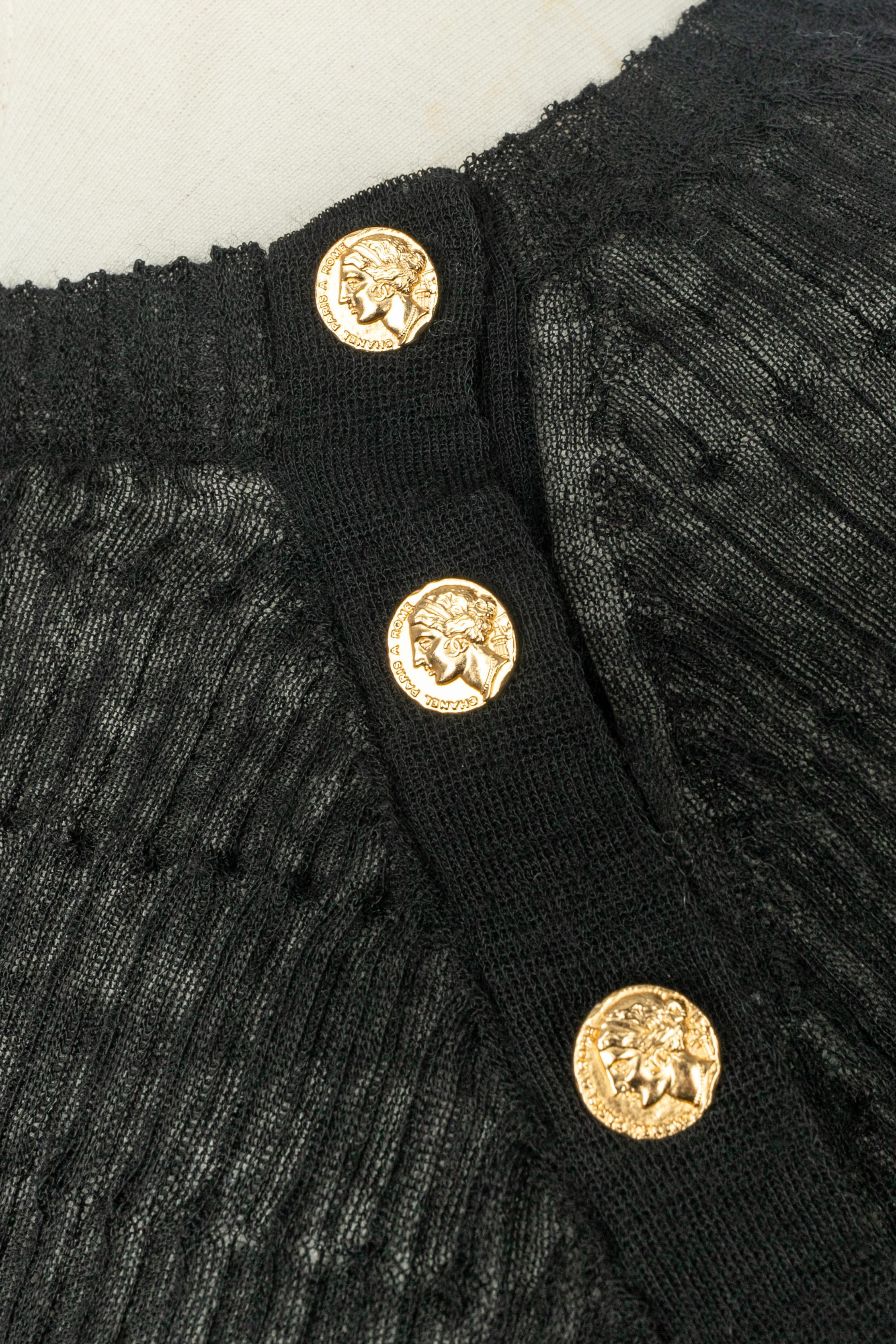 Chanel black sweater pre fall 2016 For Sale 1