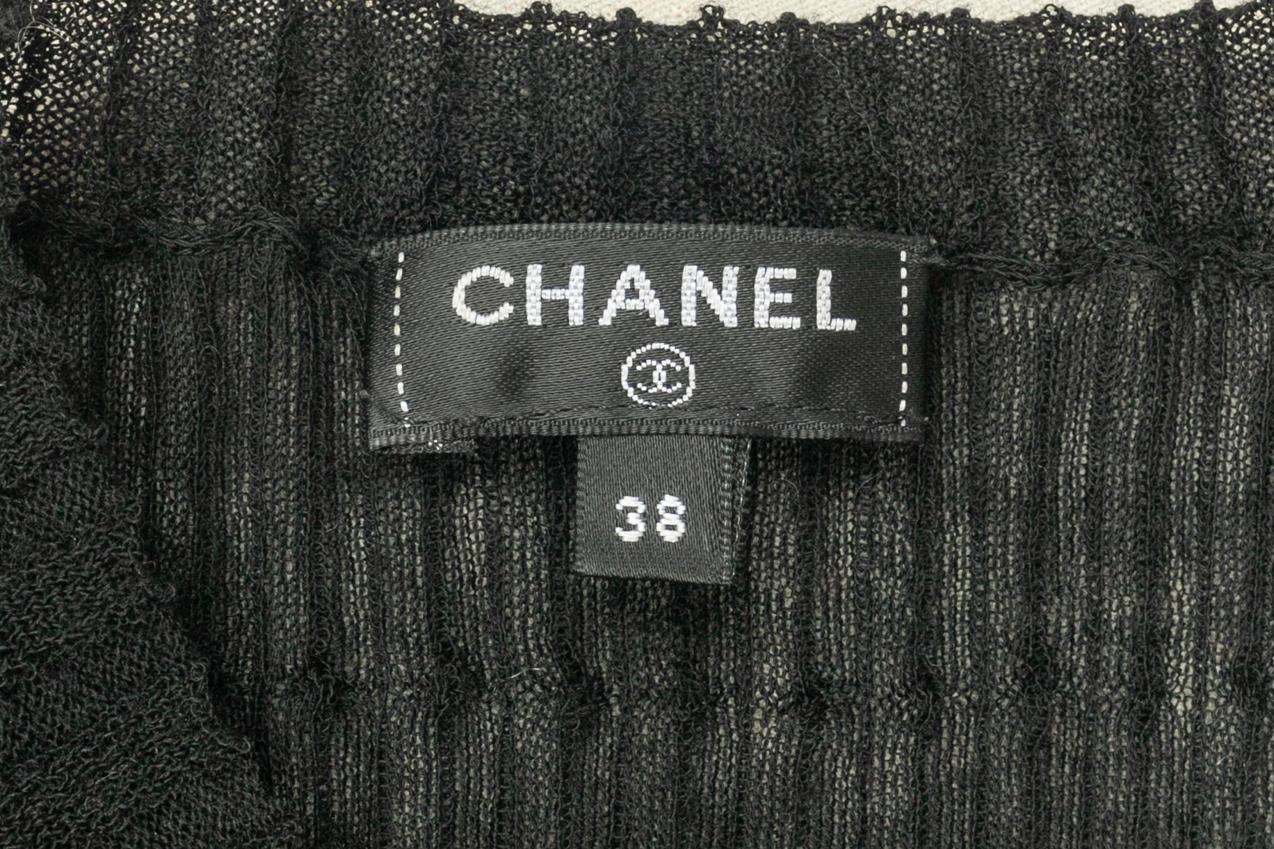 Chanel black sweater pre fall 2016 For Sale 3
