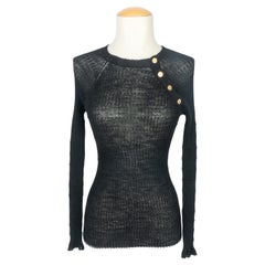 Chanel black sweater pre fall 2016