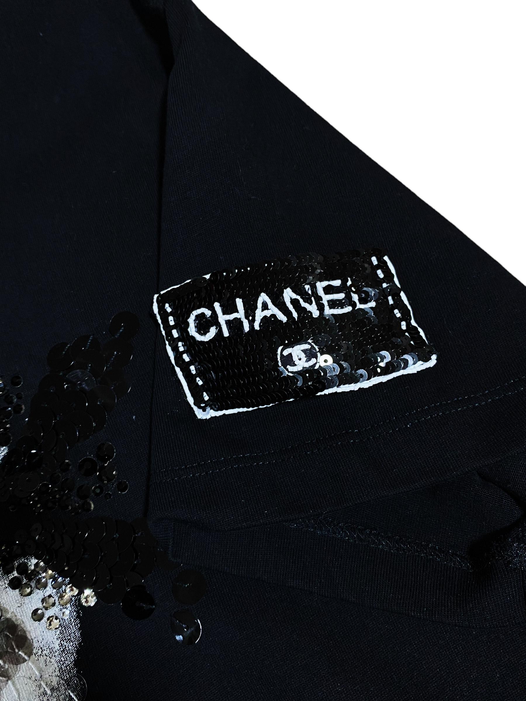Chanel Black T-Shirt - Chanel Cruise 2021-22 6