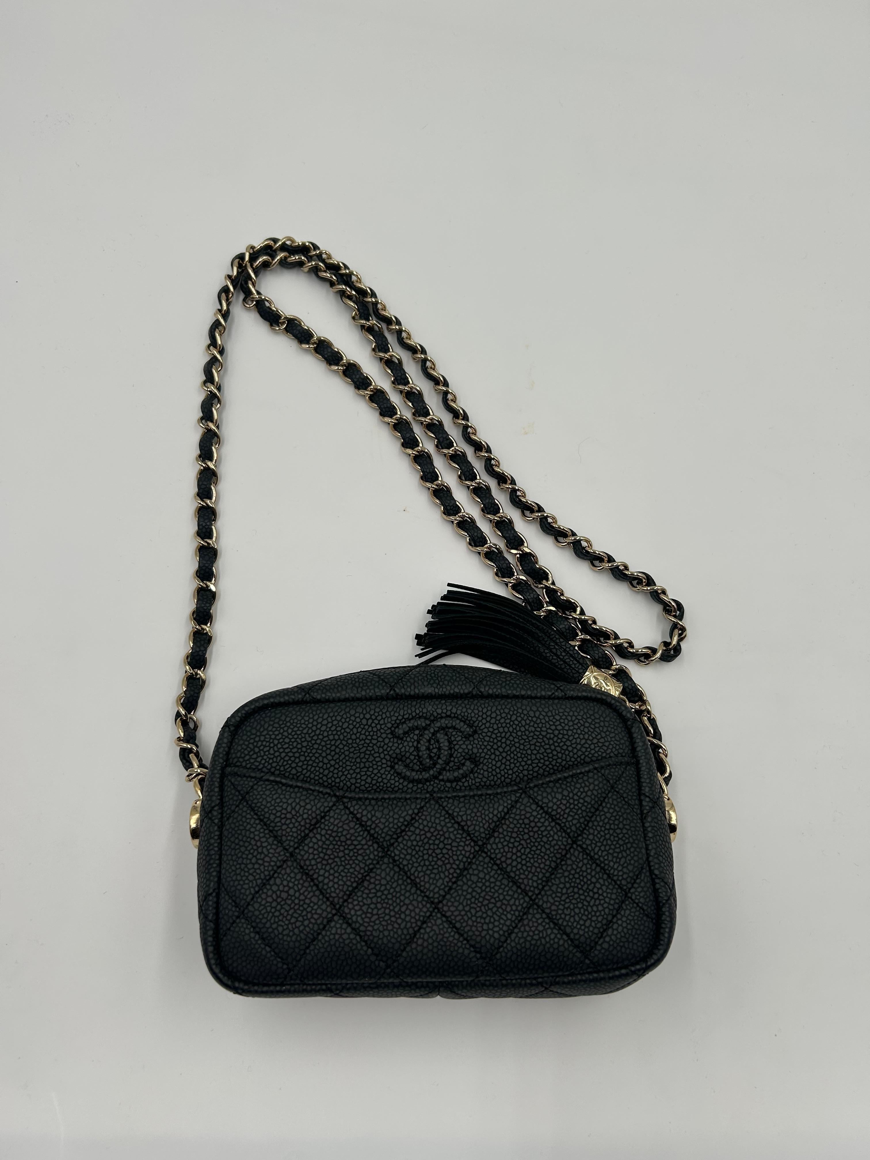 Chanel Black Tassel Camera Bag 2018 For Sale 4