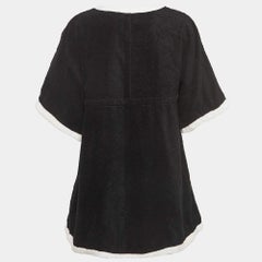 Chanel Black Terry Coco Beach Mini Cover-Up Dress S