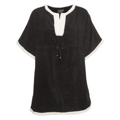 Minivestido de playa Coco Chanel de rizo negro S