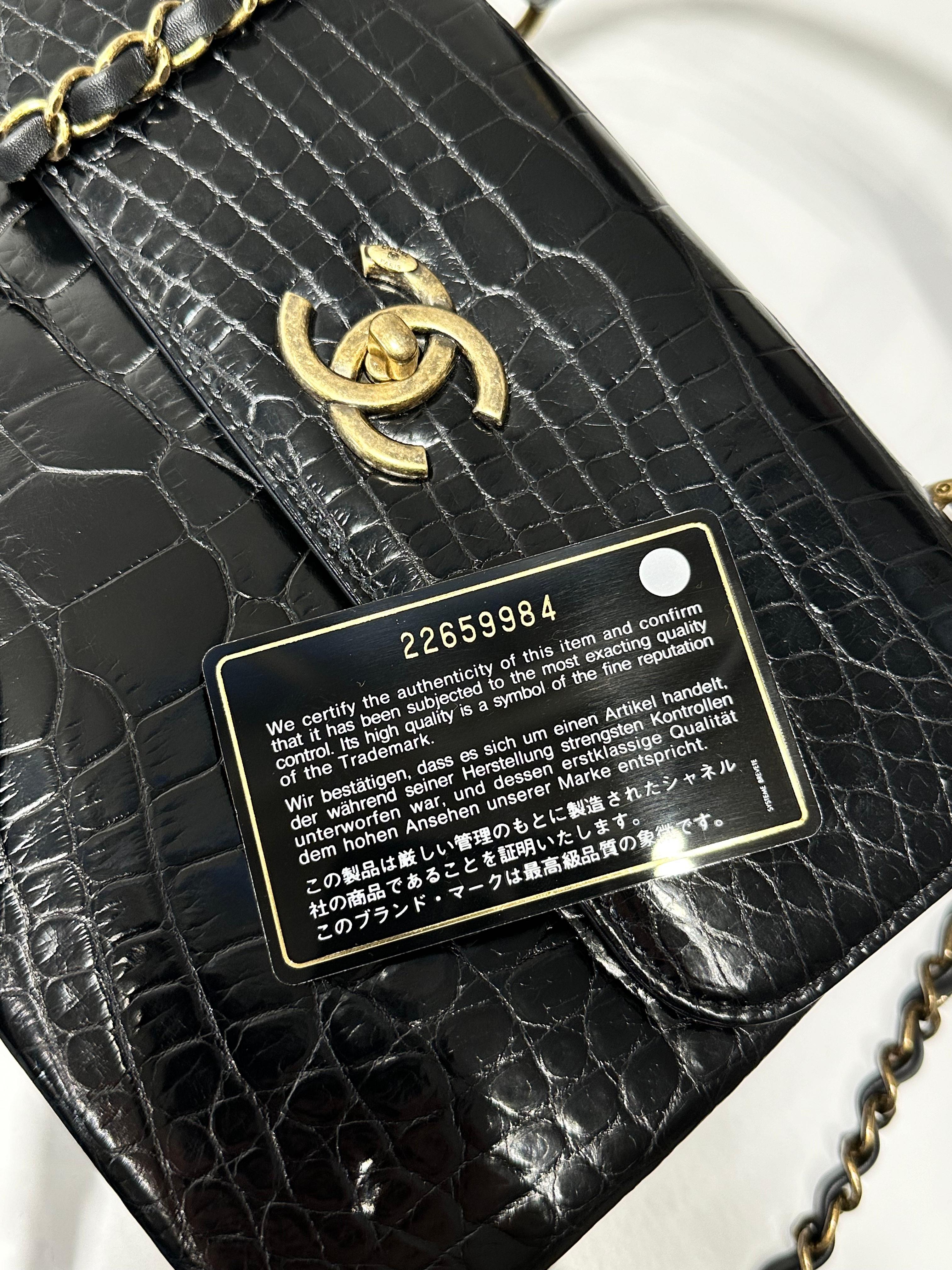 Chanel Black Top Handle Flap Bag For Sale 3