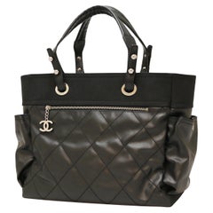 Chanel black tote bag