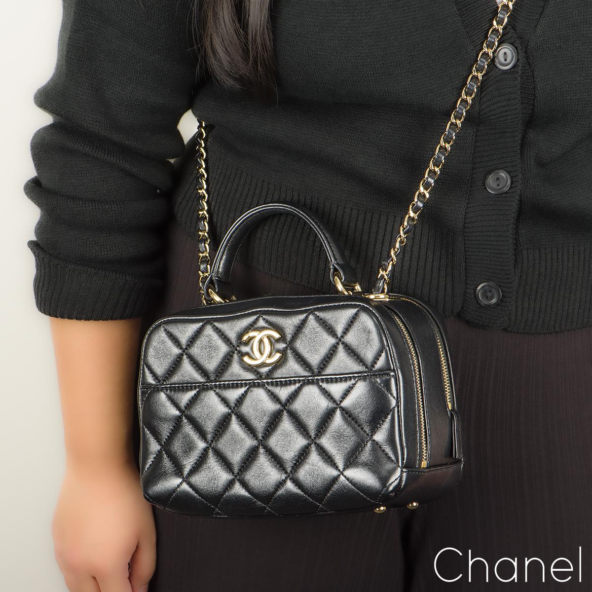 Chanel Black Trendy CC Bowling Bag 3