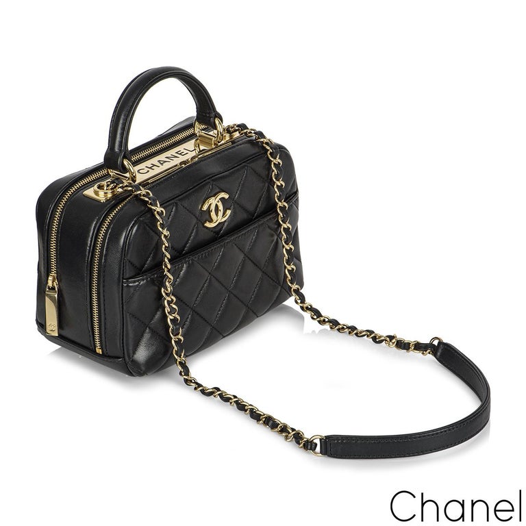 Bowling Chanel CC Bowler Bag Black Leather ref.992600 - Joli Closet